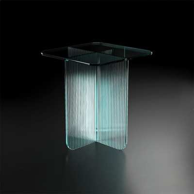 现代玻璃茶几3D模型下载
